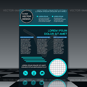 Brochure cover vector template - vector clipart