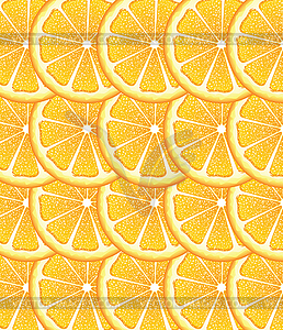 Orange Slices Background - vector image