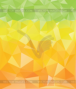 Green Yellow Orange Polygons - vector clipart