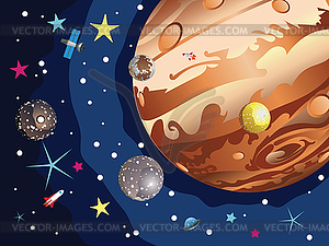 Jupiter Planet - vector clip art
