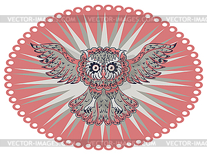 Ornamental Owl - vector image