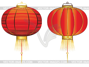 Red Chinese Lantern - vector image