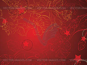 Decorative Sakura Background - vector image