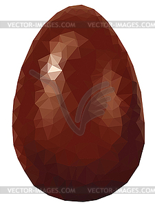 Colorful Polygonal Egg - vector clip art