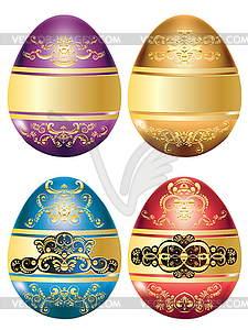 Decorative Easter Eggs - vector image