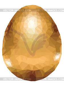 Colorful Polygonal Egg - vector clipart