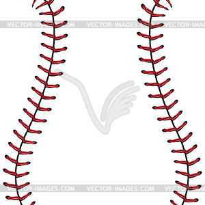 Baseball Lace Background - vector image