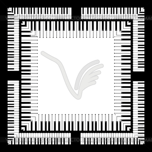 Piano Keyboard - vector image