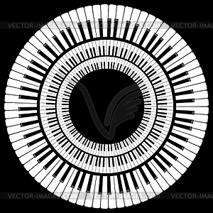 Piano Keyboard - vector clipart