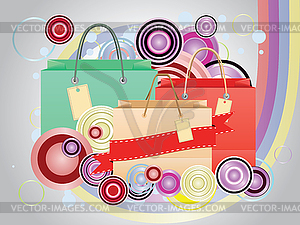 Дизайн хозяйственная сумка - векторный дизайн
