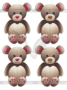 Brown Teddy Bear - vector clipart