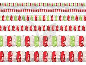 Candy Cane Borders - vector image