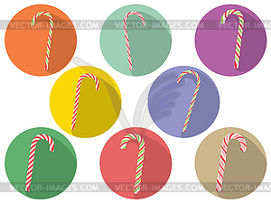 Candy Canes Set - vector image