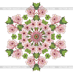 Цветение сакуры орнамент - векторное изображение