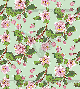 Sakura Blossom Ornament - vector image