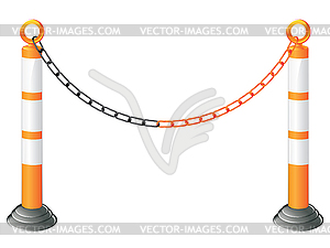 Metal Barrier Stand - vector image
