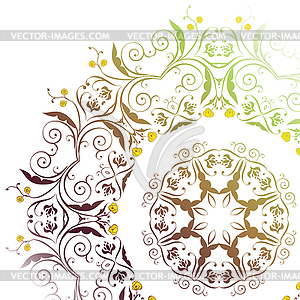 Colorful Floral Ornament - vector clip art