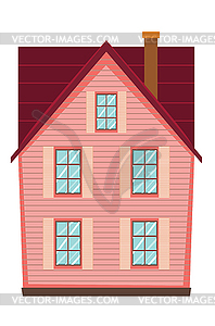 Small rural house - vector image