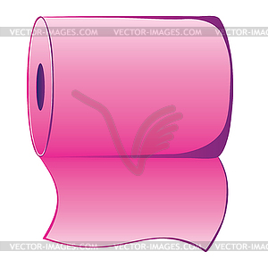 Cute toilet tissue paper roll cartoon Royalty Free Vector