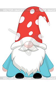 Nordic gnome design - color vector clipart