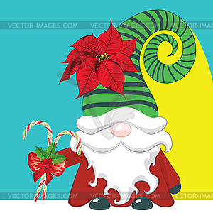 Nordic gnome design - vector clipart