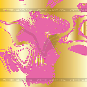 Pink and gold grunge background - vector clipart