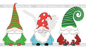 Nordic gnome design - vector clipart