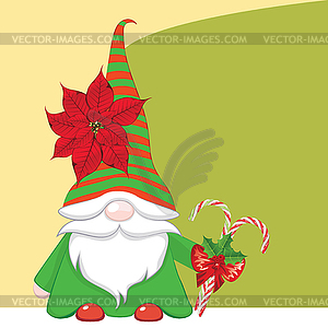 Nordic gnome design - vector clipart