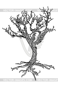 Линейное абстрактное дерево - изображение в векторном виде
