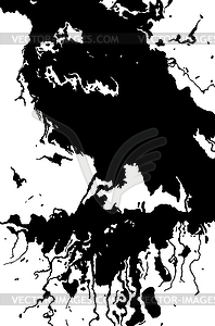 Abstract ink flow - vector clipart