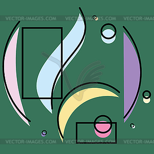 Abstract flat geometric background - vector clipart