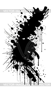 Black ink splatters - vector clip art