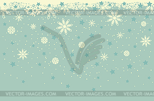 Background with snowflakes - vector clip art