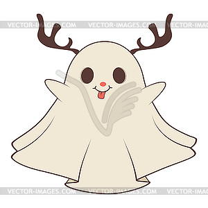 Cartoon Christmas spirit - stock vector clipart