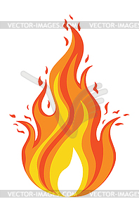 Fire flame icon - vector clipart / vector image