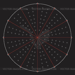 Grid for modern virtual technology fantastic - vector clip art