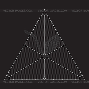 Grid for modern virtual technology futuristic user - vector clip art