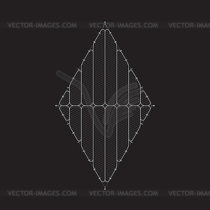 Grid for modern virtual technology futuristic user - vector EPS clipart