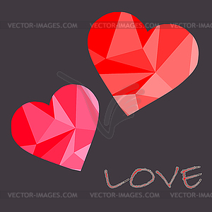 Gift card. Valentine`s Day. background - vector clipart