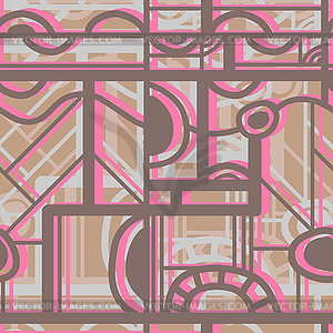 Seamless color pattern - vector clipart