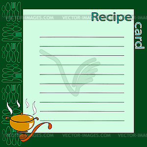 Recipe blank - vector clipart