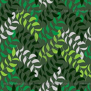 Seamless leaf pattern - vector image