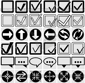 Different Icons - vector clipart