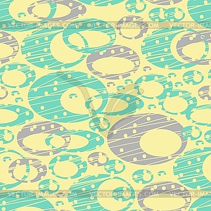 Cute pastel pattern. Seamless texture with rings - royalty-free vector clipart