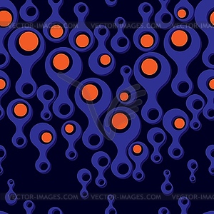 Seamless background pattern with metaball form - vector image