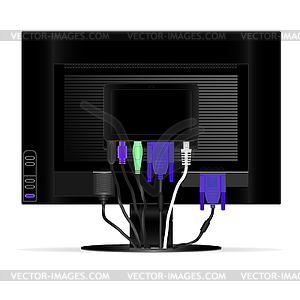 Rear view monitor - vector image