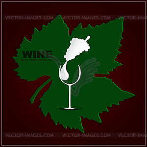 Logo wine - vector clip art