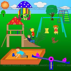 Playground - vector image