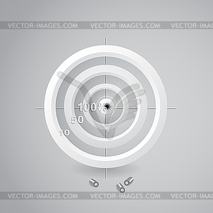 Target and cartridge case - vector clipart