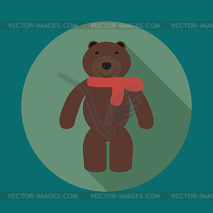 Teddy bear - vector clipart